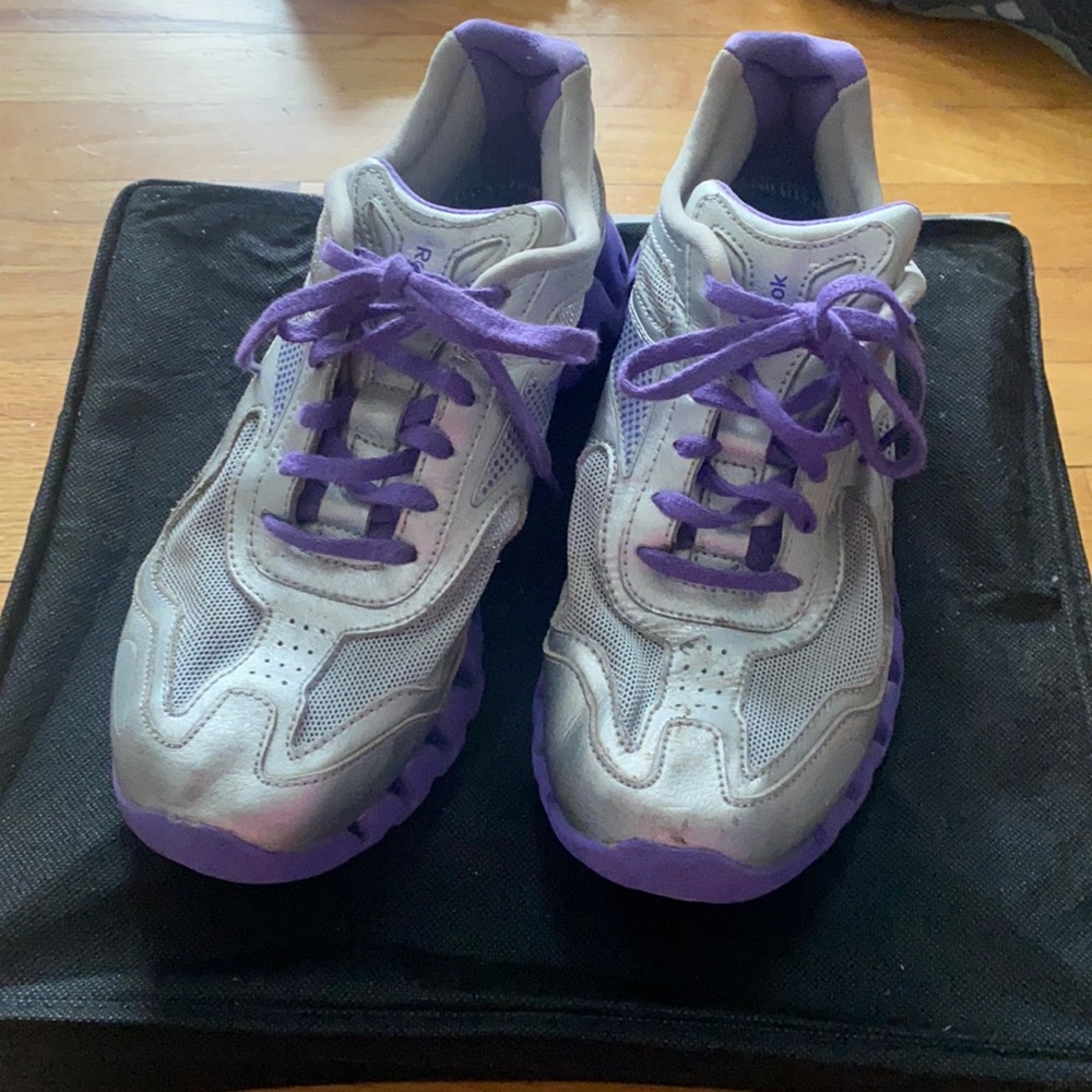 Reebok Zig Grey and Purple
